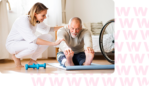 Health and wellness: stretching exercises at home